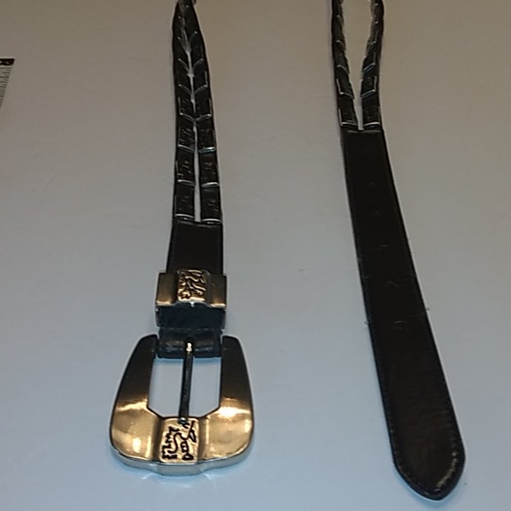 Lady Captiva designer leather belt.